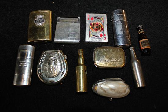 Vesta cases, lighters, picnic corkscrew